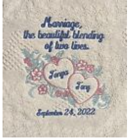 Blanket with Custom Embroidery