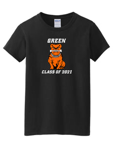 Green Class of 2021 Women's Short Sleeve Tee