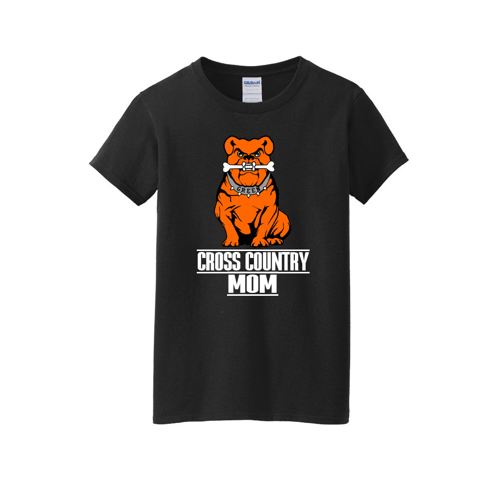 Green Cross Country Women's MOM Short Sleeve Tee Shirt