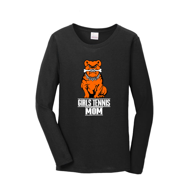 Green Girls Tennis MOM Long Sleeve tee Shirt