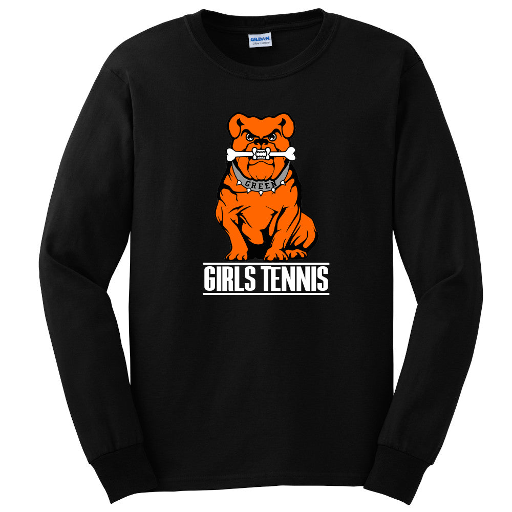 Green Girls Tennis Men's Long Sleeve Tee Shirt