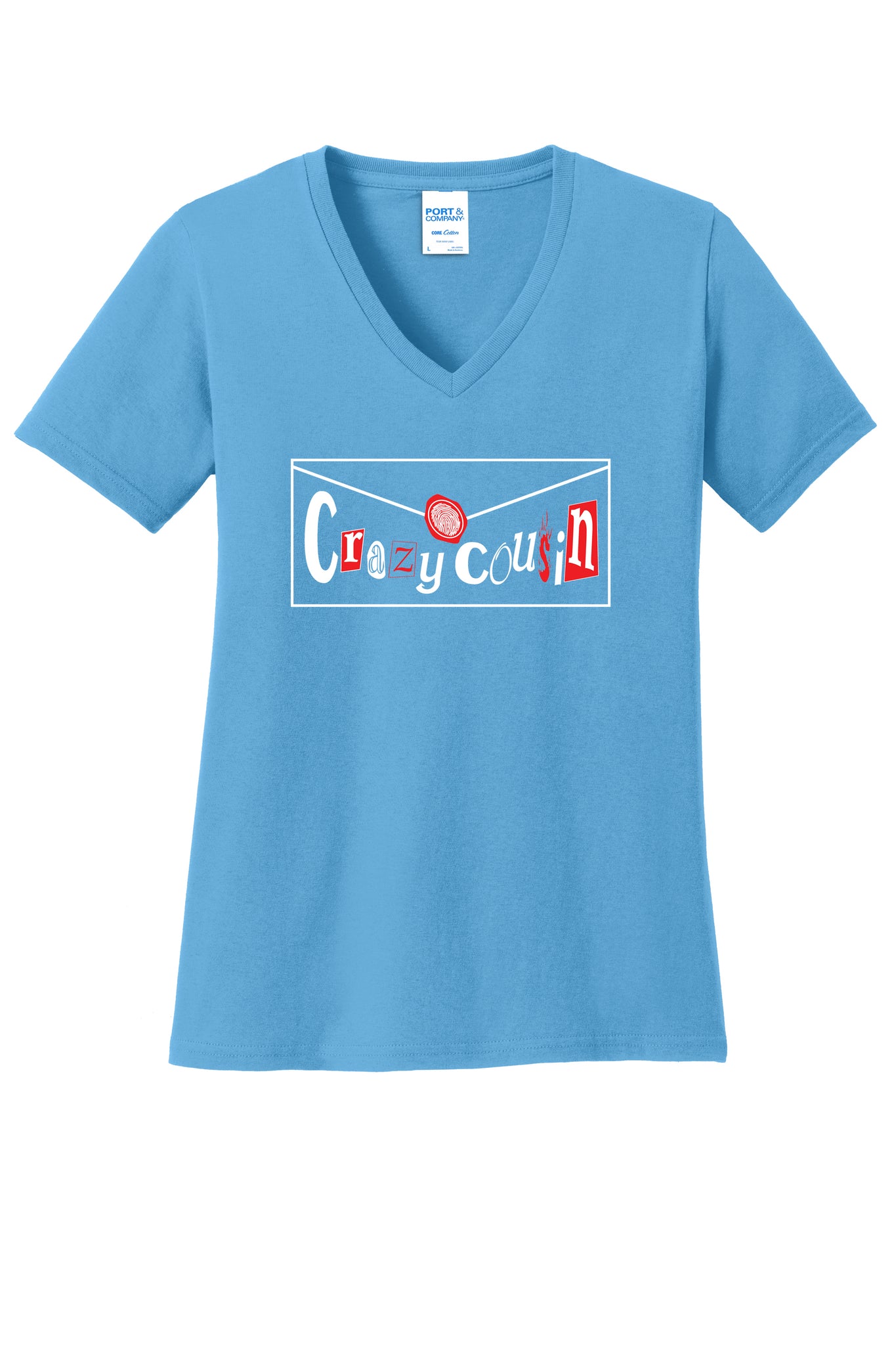 Crazy Cousin Women's V neck T shirt
