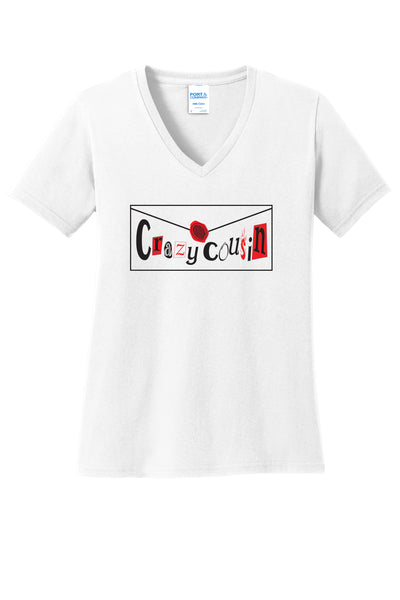 Crazy Cousin Women's V neck T shirt