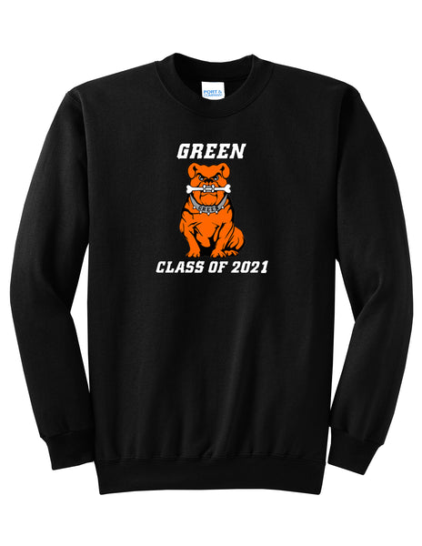 Green Class of 2021 Unisex Crewneck Sweatshirt