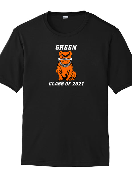 Green Class of 2021 Men's Polyester Tee