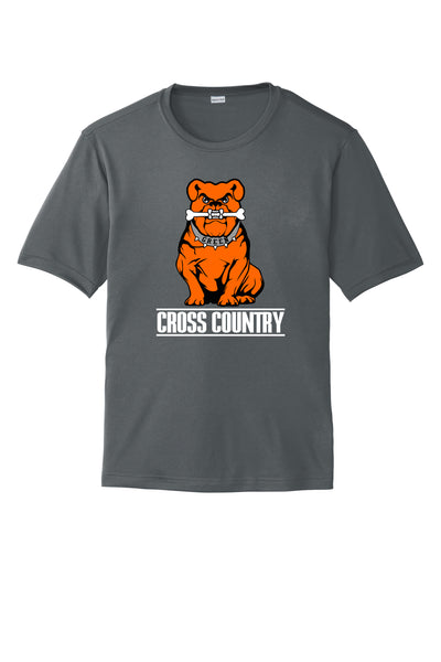 Green Cross Country Men's Polyster Tee Shirt